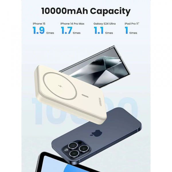 Ugreen Powerbank PB561, 10000mAh, 20W, PD + FQI, Beige