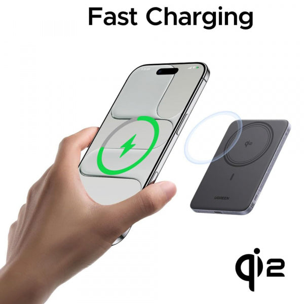 Ugreen Powerbank PB580 (75984B), 5000mAh, 20W, PD + FQI, Grey