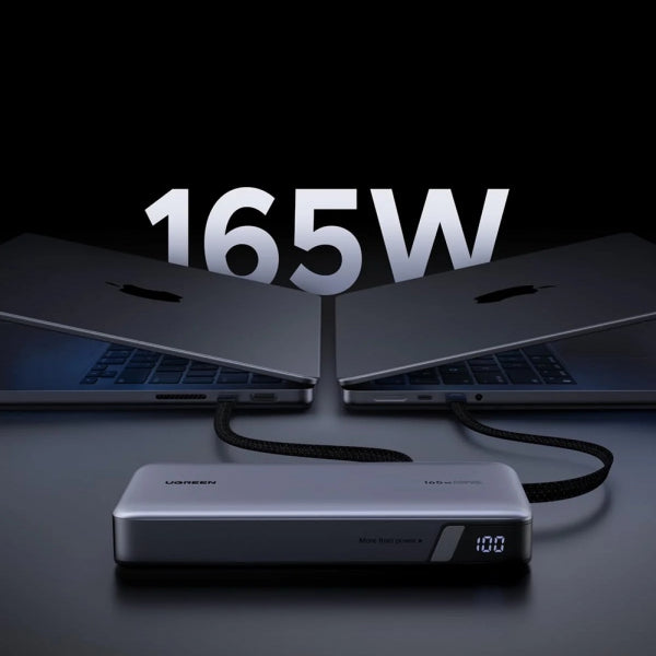 Ugreen Powerbank PB552 (55995B), 25000mAh, 165W, QC + PD, Grey