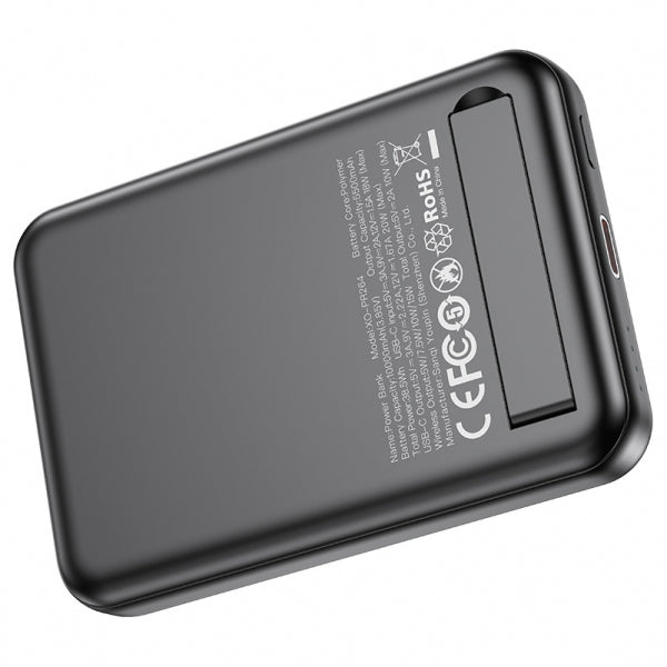 XO Design Powerbank PR264, 10000mAh, 20W, PD + FQI, Black