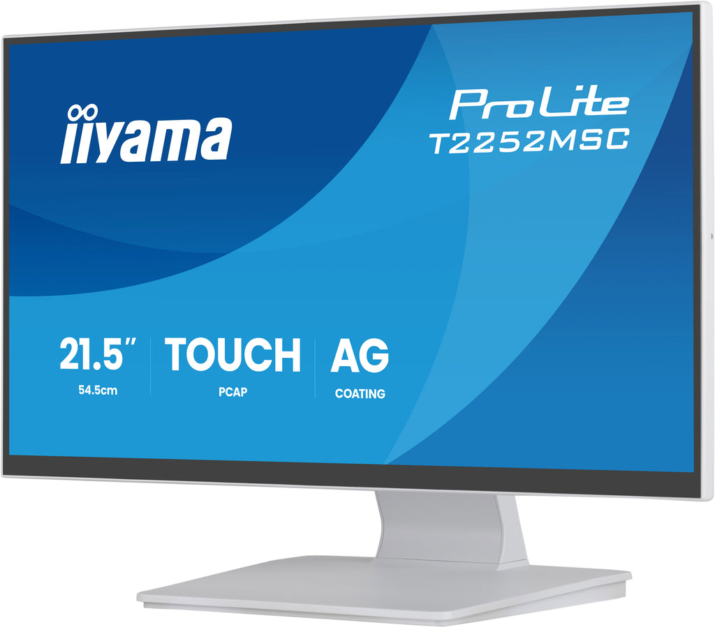 iiyama ProLite T2252MSC-W2AG écran plat de PC 54,6 cm (21.5") 1920 x 1080 pixels Full HD LCD Écran tactile Blanc