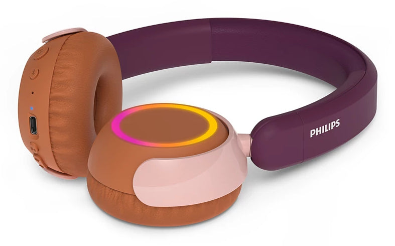 Philips 4000 series TAK4200MP/00 casque Sans fil Arceau Appels/Musique Bluetooth Orange, Violet, Rose