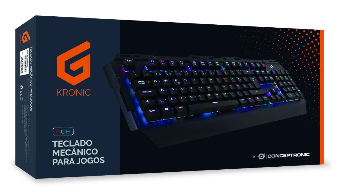 Conceptronic KRONIC clavier Gaming USB QWERTY Portuguais Noir
