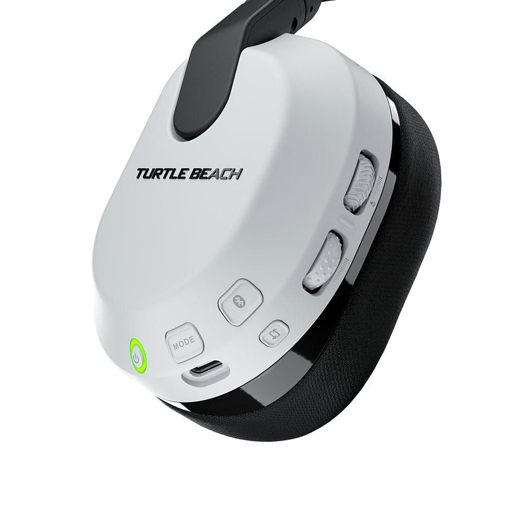 Turtle Beach Stealth 600 Console Blanc, Casque Gaming sans Fil, Batterie 80h, Bluetooth, pour PS5, PS4, PC et Mobile