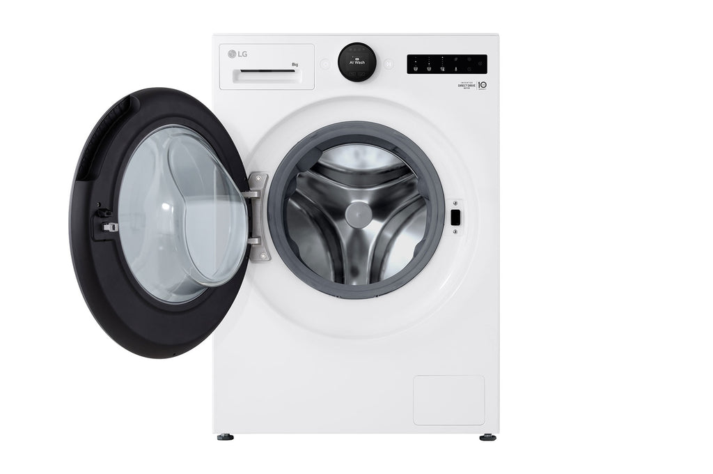 LG F4WX808YC machine à laver Charge avant 8 kg 1400 tr/min Blanc - vue 2