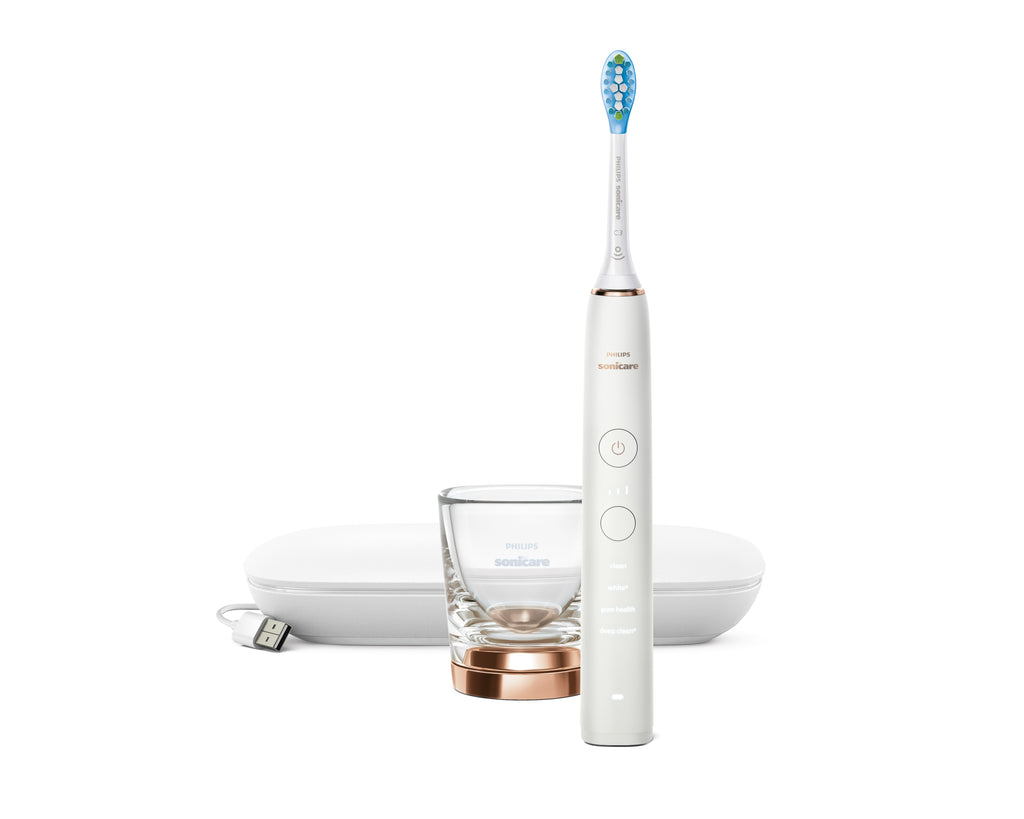 Philips Sonicare DiamondClean 9000 HX9911/94 Brosse à dents électrique avec application - Rose or