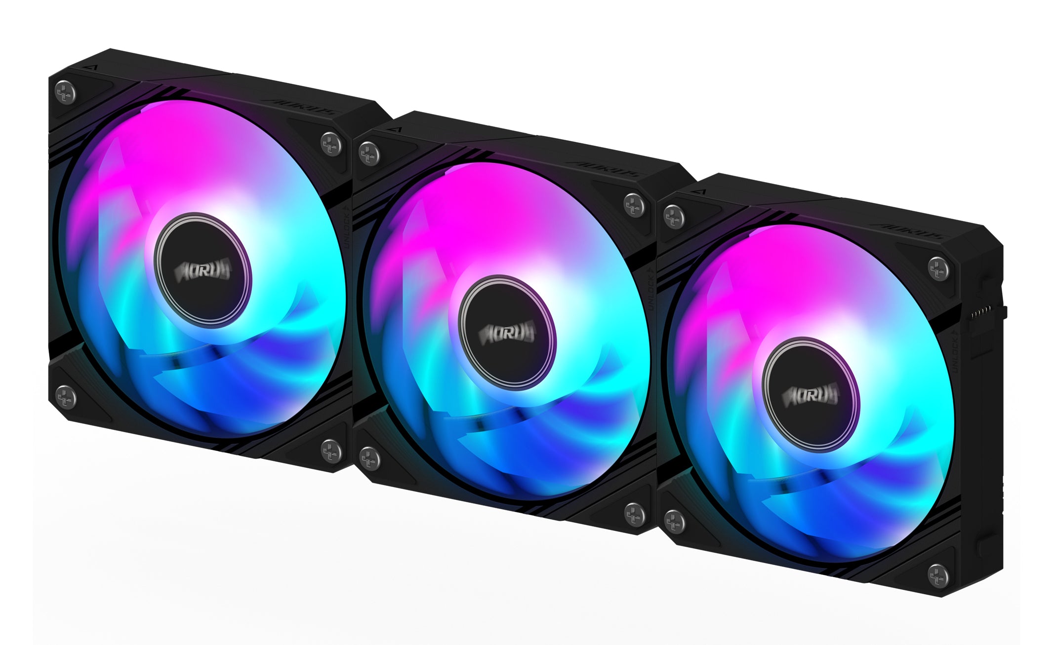 GIGABYTE AORUS EZ CHAIN FAN 120 (3-Pack) Carte-mère Ventilateur 12 cm Noir 3 pièce(s)