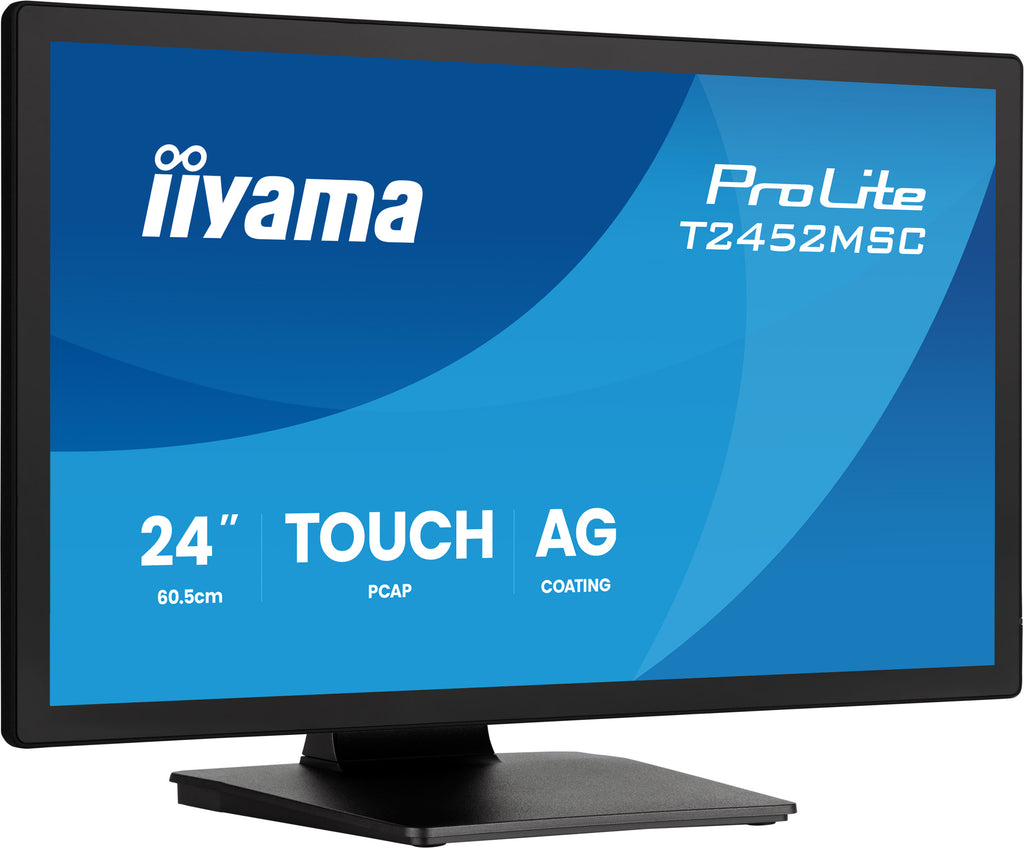 iiyama ProLite T2452MSC-B2AG écran plat de PC 61 cm (24") 1920 x 1080 pixels Full HD LED Écran tactile Noir