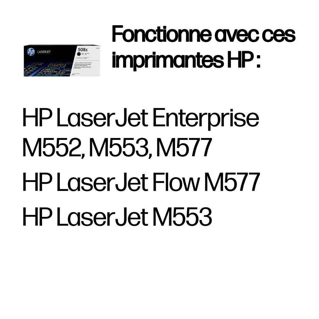 HP 508X toner LaserJet Noir grande capacité authentique