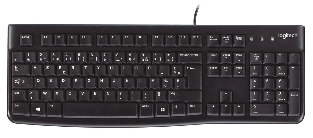 Logitech K120 Clavier Filaire, Disposition Belgique