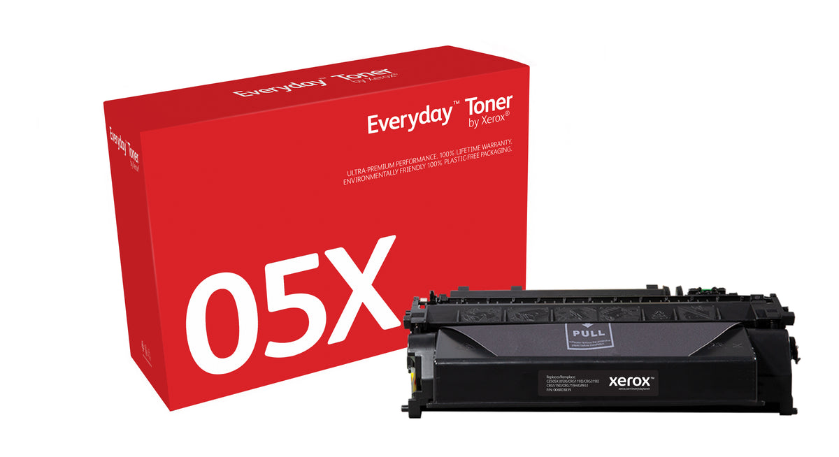 Toner Everyday™ Noir de Xerox compatible avec HP 05X (CE505X), Grande capacité