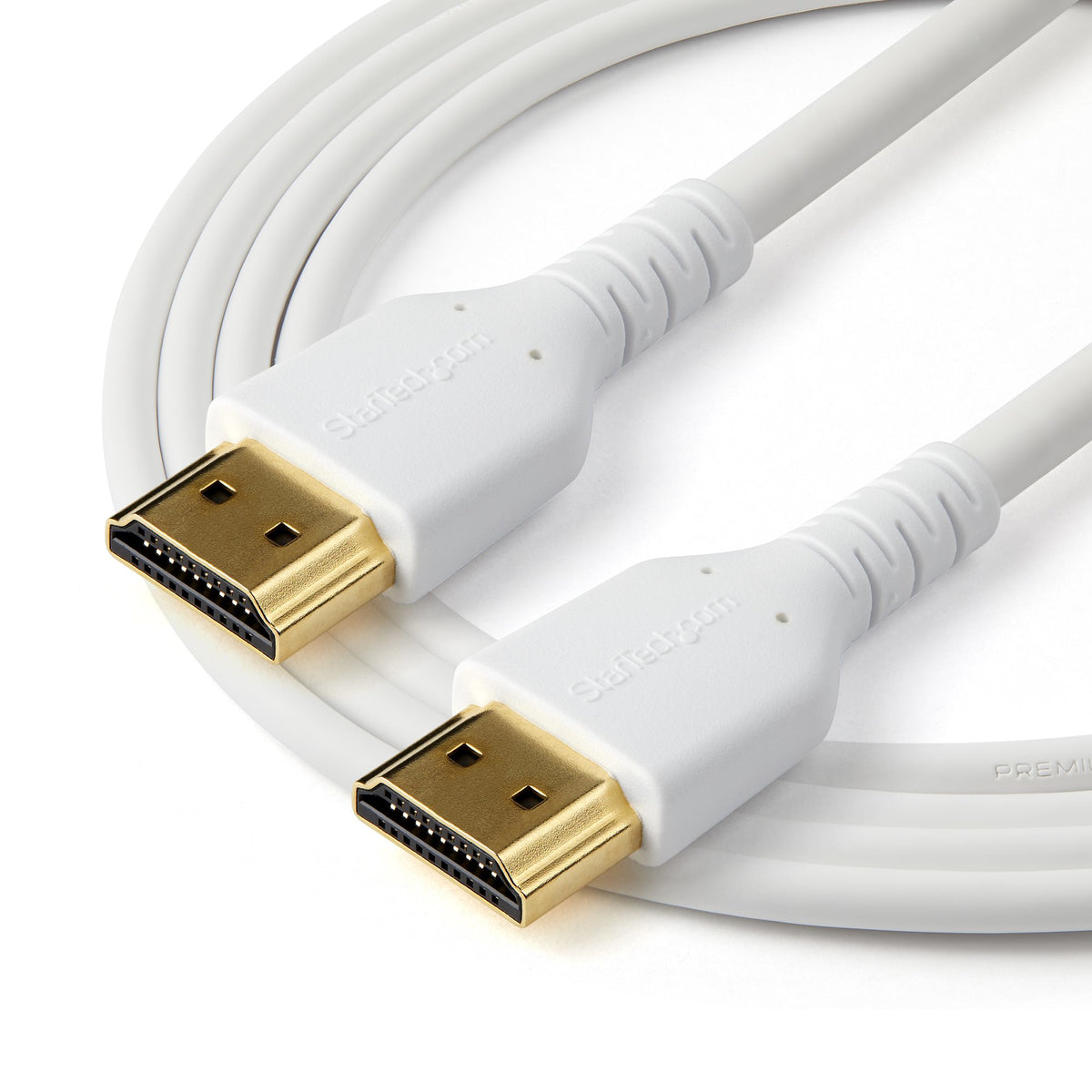 StarTech.com Câble HDMI 2.0 Fin 2m Certifié Premium, UHD 4K 60Hz HDR10, Ethernet, Blanc