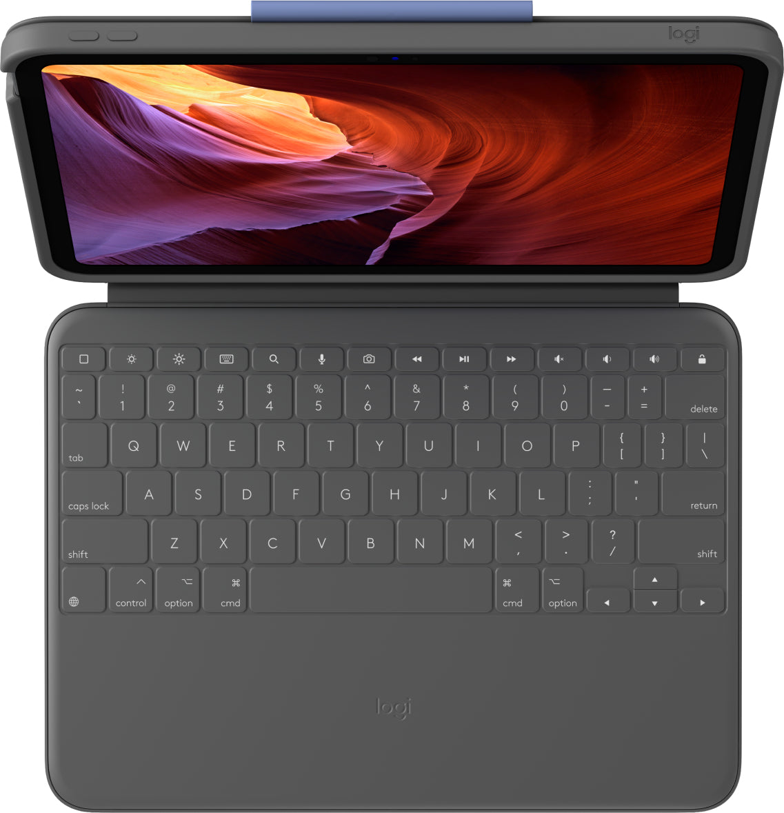 Logitech Rugged Folio Tastatur og folio-kasse Kabling Tysk Apple 10.2-inch iPad Wi-Fi ¦ Apple 10.9-inch iPad Wi-Fi