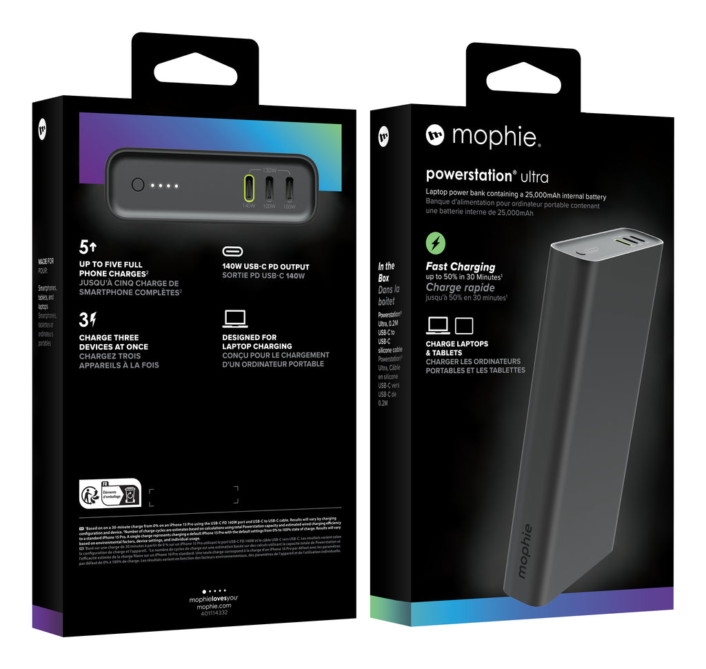 mophie Powerstation Ultra 25000 mAh Noir
