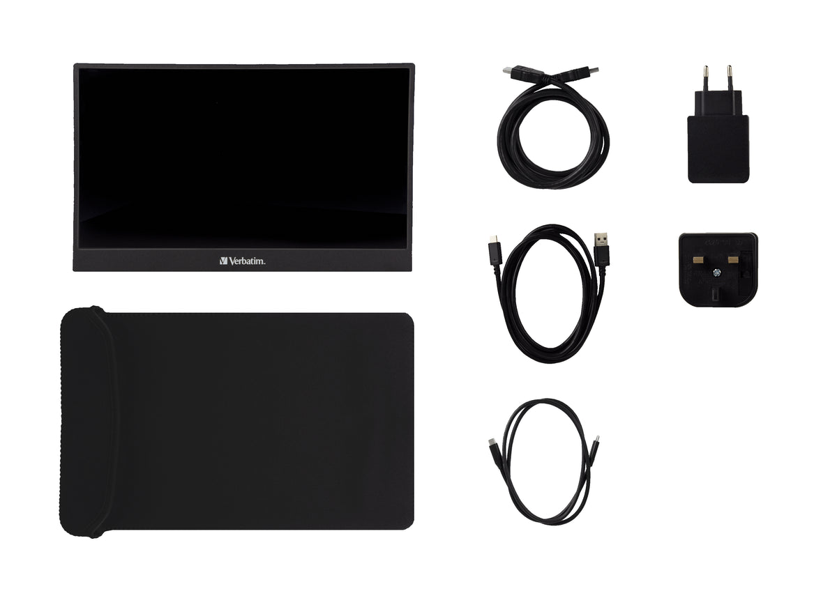 Verbatim PM-14 Moniteur Portable 14 pouces IPS Full HD 1920 x 1080 HDMI USB-C