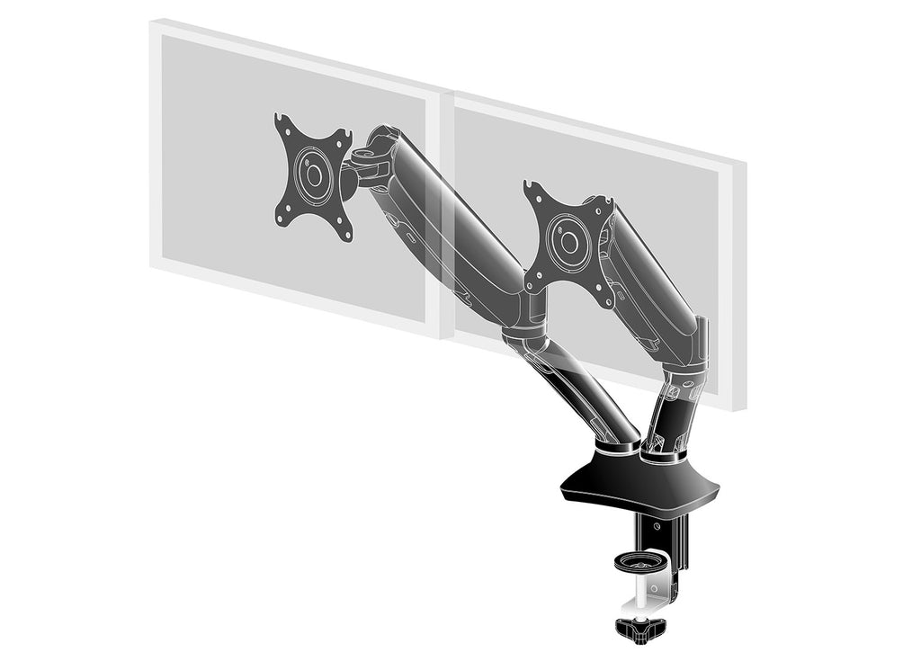 iiyama DS3002C-B1 Support d'Écran Plat pour Bureau 27 pouces, Noir