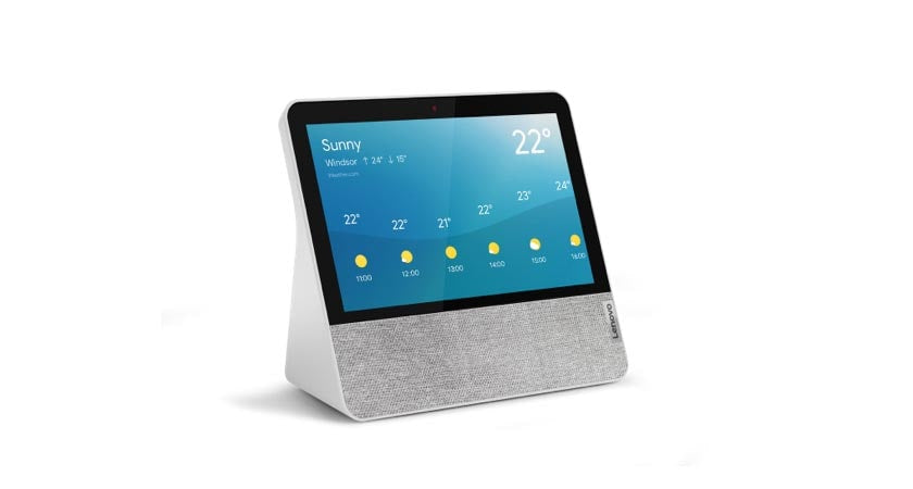 Lenovo Smart Display 7, Écran Intelligent 7 pouces, Blanc