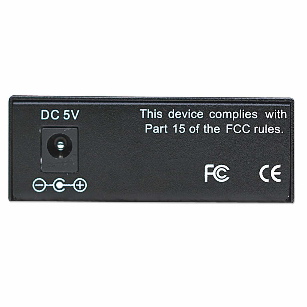 Intellinet 506502 Convertisseur de Média Fast Ethernet 100 Mbit/s 1310 nm Multimode Noir