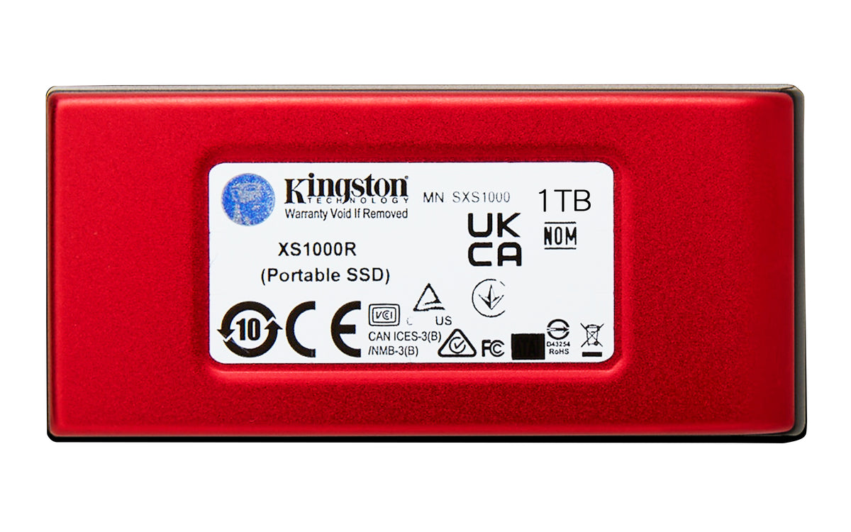 Kingston Technology SSD Externe XS1000 1To USB 3.2 Gen 2, Rouge