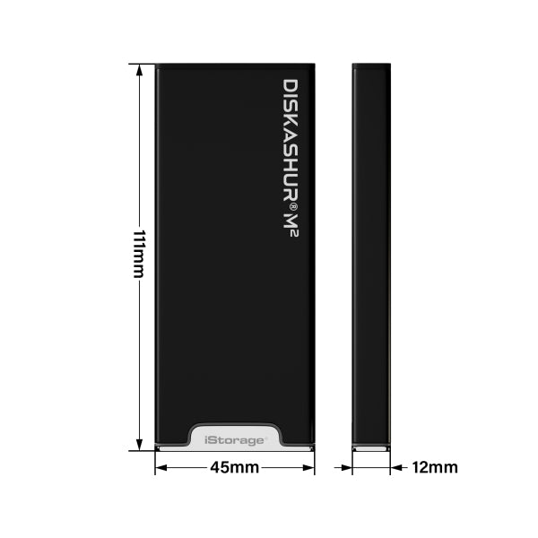 iStorage diskAshur M2 PIN 1 To USB Type-A / USB Type-C 3.2 Gen 1 (3.1 Gen 1) Noir - vue 5