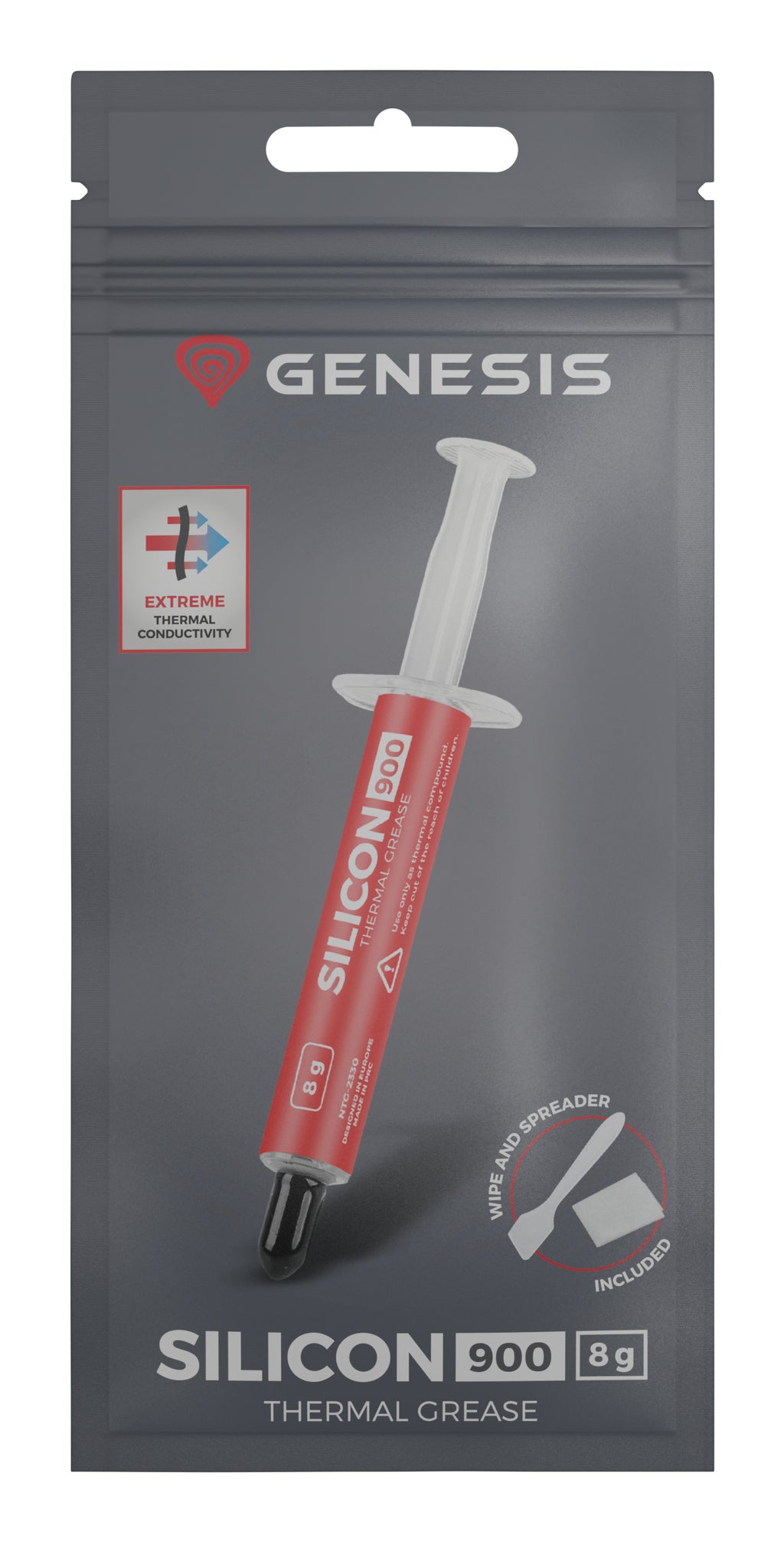 GENESIS Silicon 900 combiné de dissipateurs thermiques Pâte thermique 12,8 W/m·K 8 g