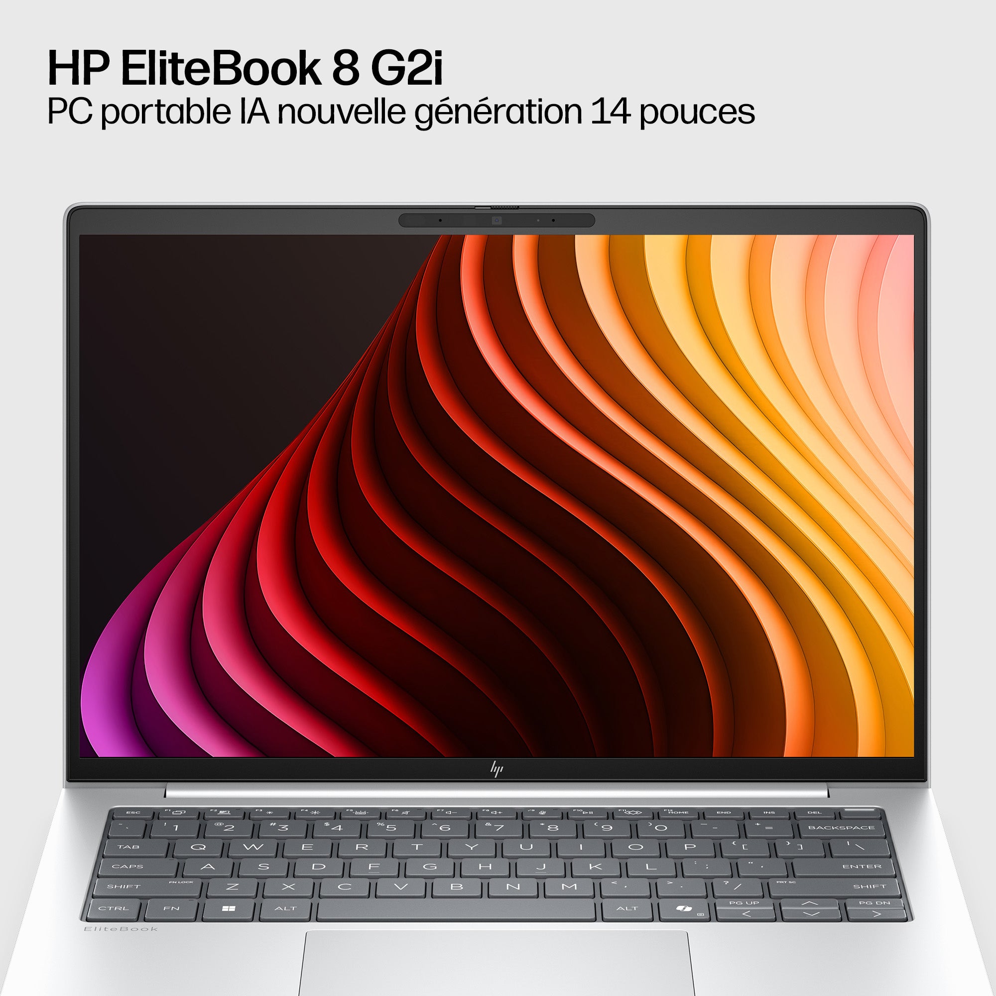 HP EliteBook 8 G2i Next Gen AI Copilot+ PC Intel Core Ultra 5 325 Ordinateur portable 35,6 cm (14") WUXGA 16 Go LPDDR5x-SDRAM 512 Go SSD Wi-Fi 7 (802.11be) Windows 11 Pro Argent