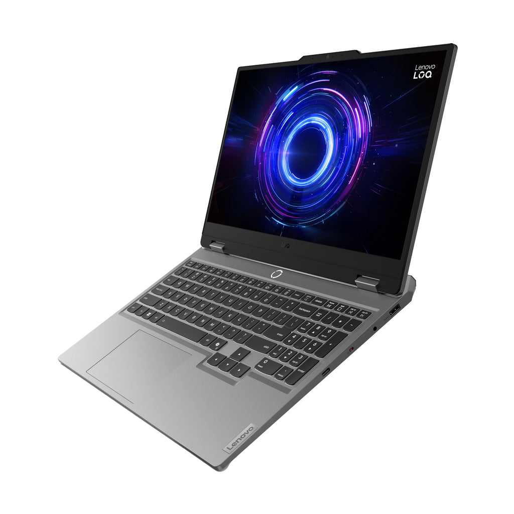 Lenovo LOQ 15IRX10 Intel® Core™ i5 i5-13450HX Ordinateur portable 39,6 cm (15.6") Full HD 12 Go DDR5-SDRAM 512 Go SSD NVIDIA GeForce RTX 5050 Wi-Fi 6 (802.11ax) Windows 11 Home Anglais Gris