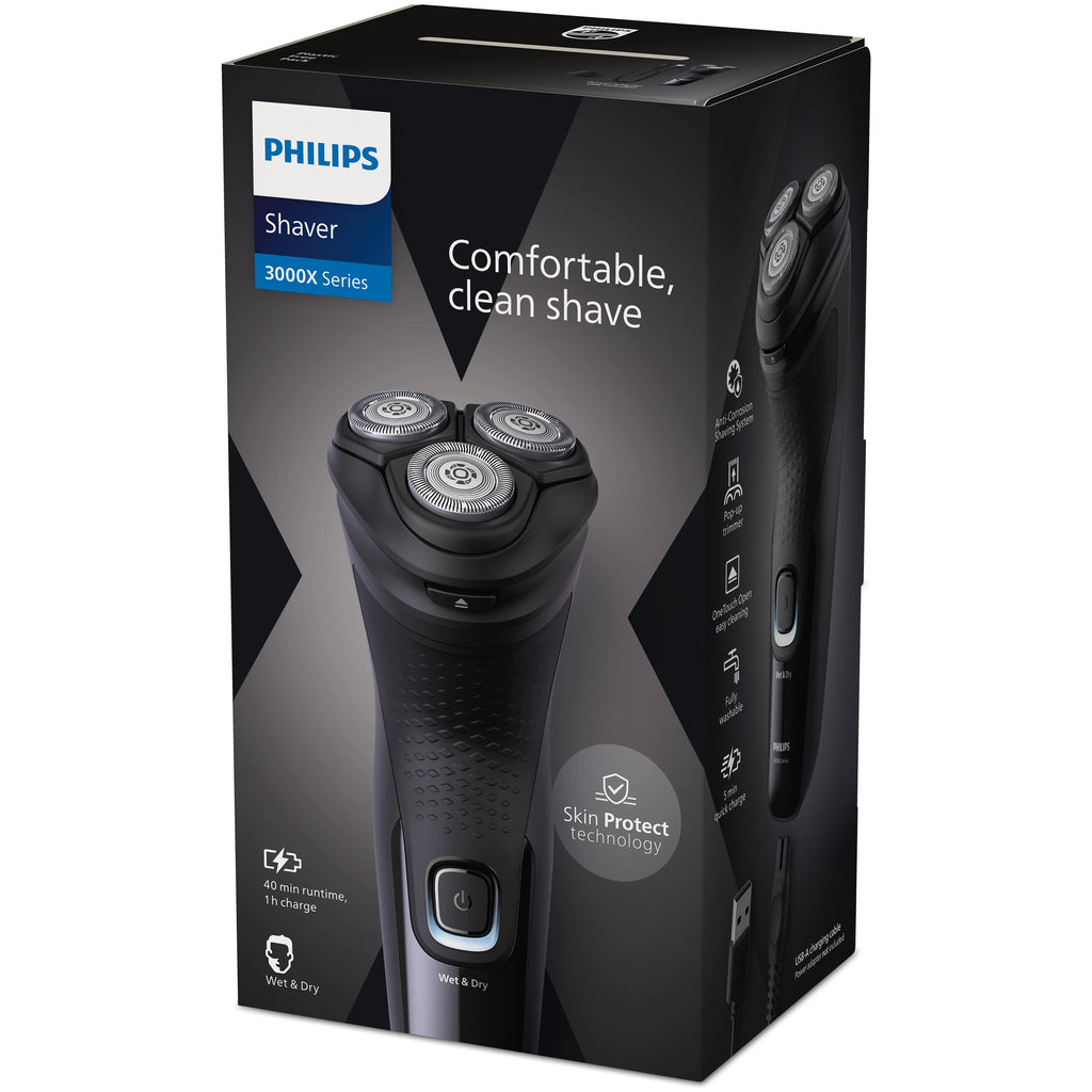 Philips Shaver 3000X Series X3001/00 Rasoir électrique 100 % étanche