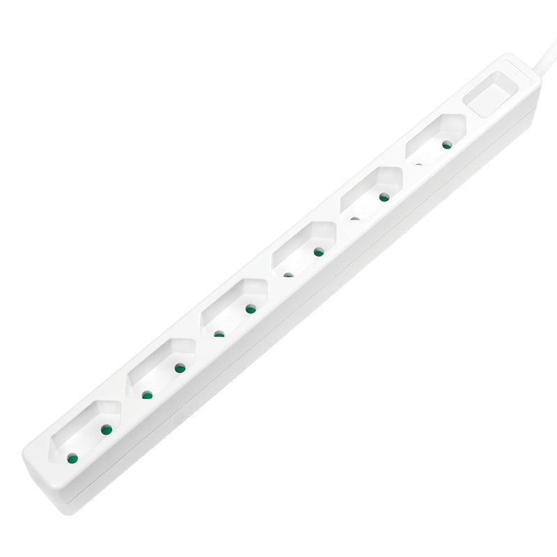 LogiLink LPS231 Multiprise 6 Prises CA, Câble 1,5 m, Blanc
