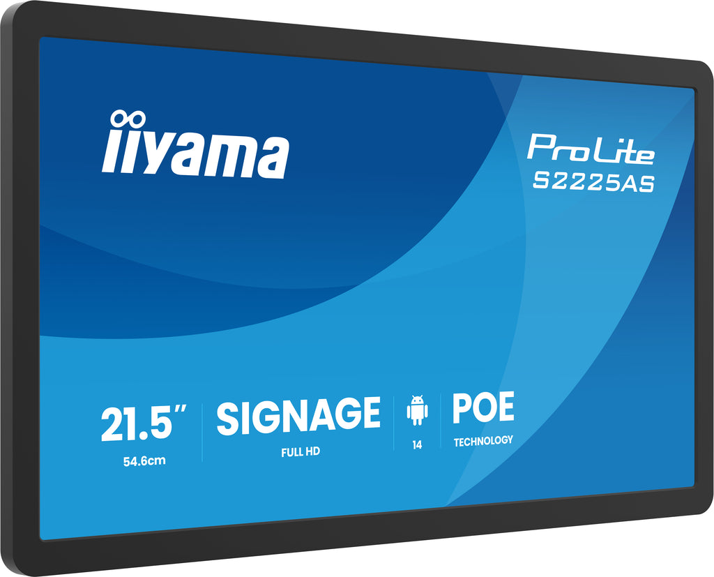iiyama ProLite S2225AS-B1P Écran de Signalisation Numérique 21.5" LCD Full HD Wifi Android Noir