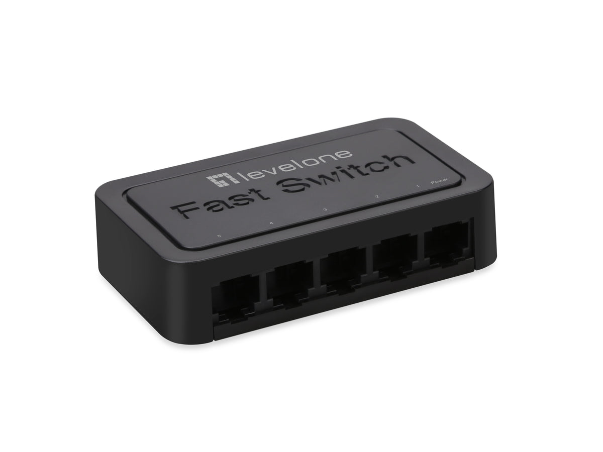 LevelOne FEU-0512 Commutateur Réseau Non-géré Fast Ethernet 10/100, 5 Ports, Noir