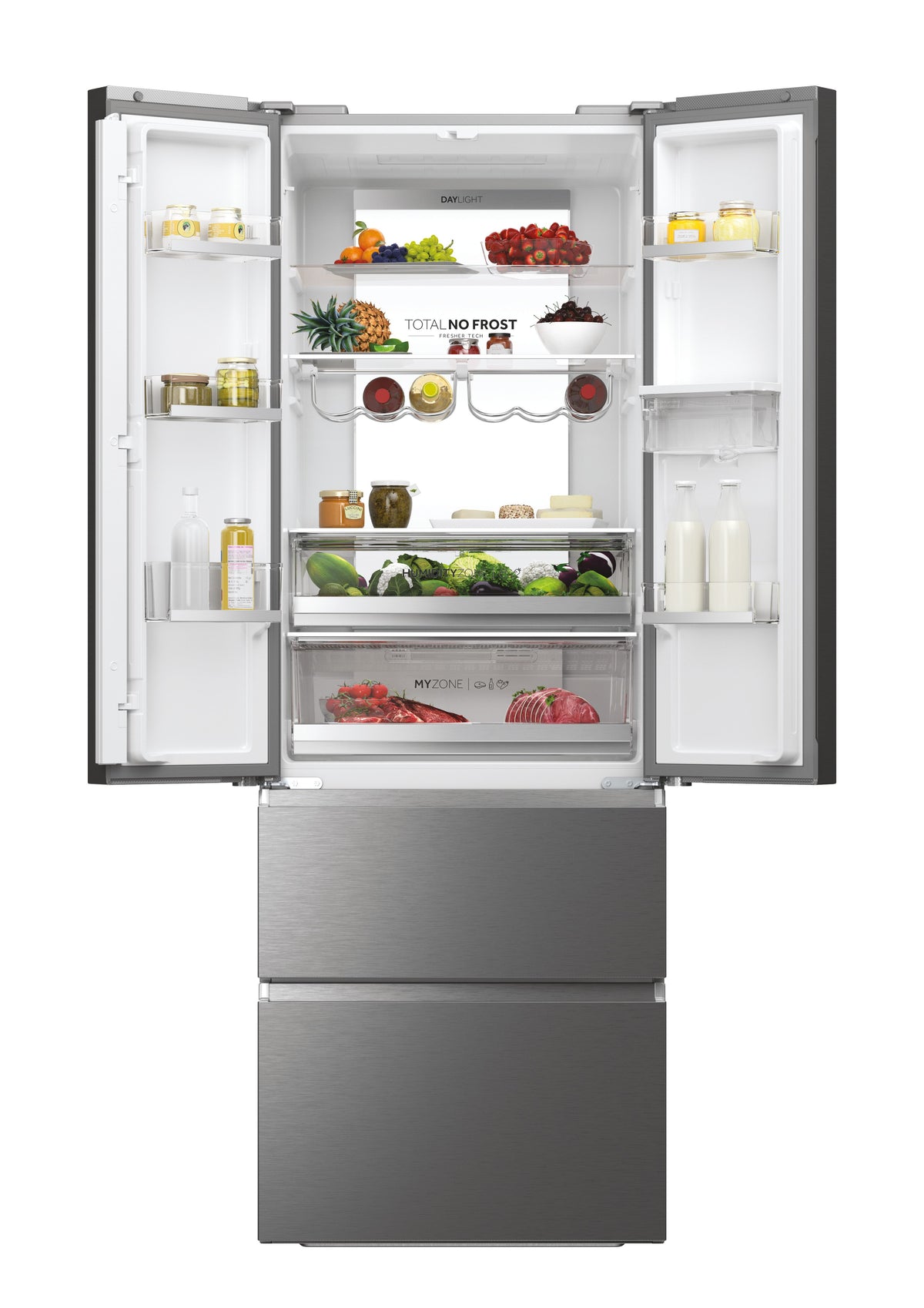 Haier HFW7720EWMP Pose libre 477 L Gris - vue 3
