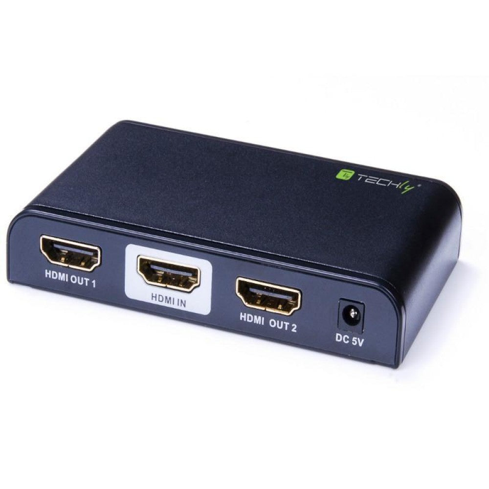 Techly IDATA HDMI2-4K2 répartiteur vidéo HDMI 2x HDMI