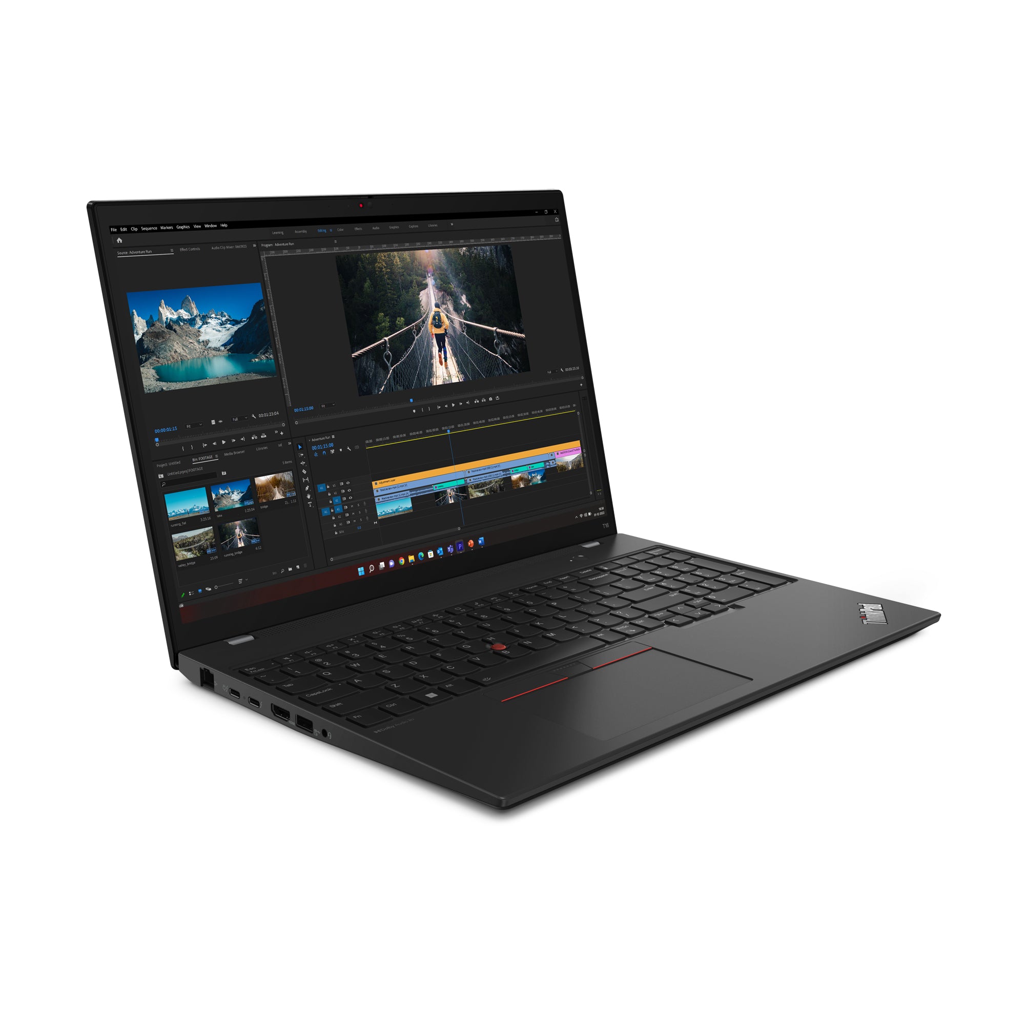 Lenovo ThinkPad T16 Gen 2 (Intel) Intel® Core™ i5 i5-1335U Ordinateur portable 40,6 cm (16") WUXGA 16 Go DDR4-SDRAM 256 Go SSD Wi-Fi 6E (802.11ax) Windows 11 Pro Nordique Noir
