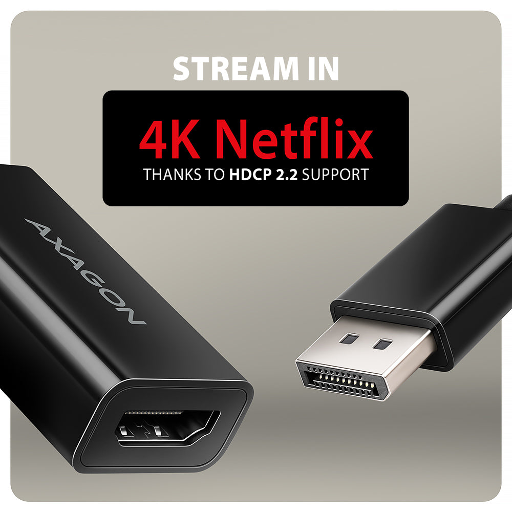 Axagon RVD-HI20N câble vidéo et adaptateur 0,15 m DisplayPort HDMI Noir - vue 5