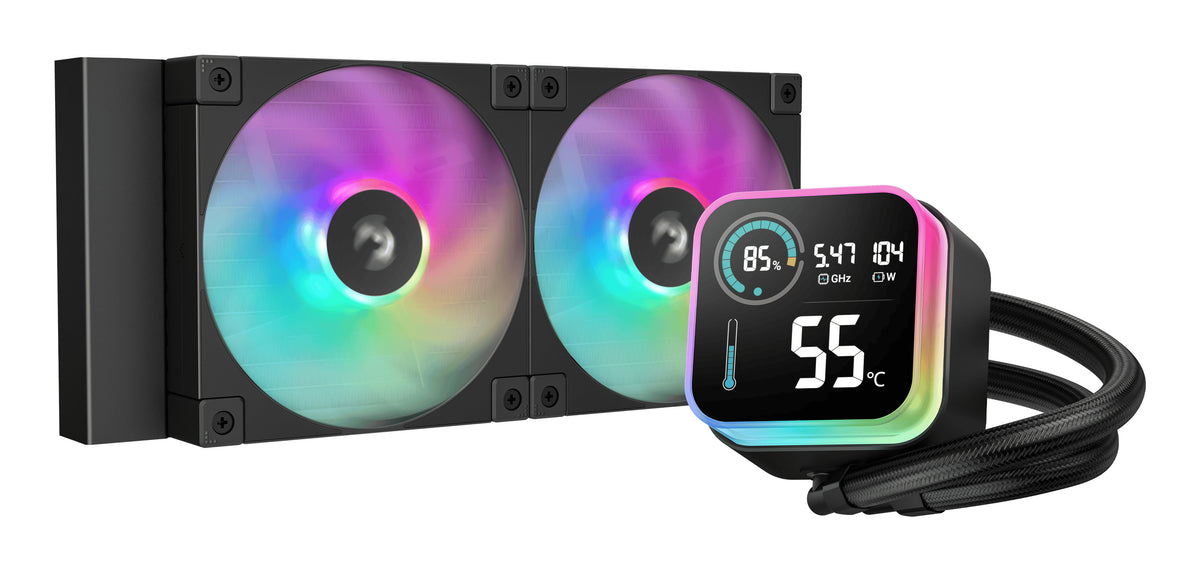Deepcool LQ240 Vandkøler 1-pack Sort 120 mm