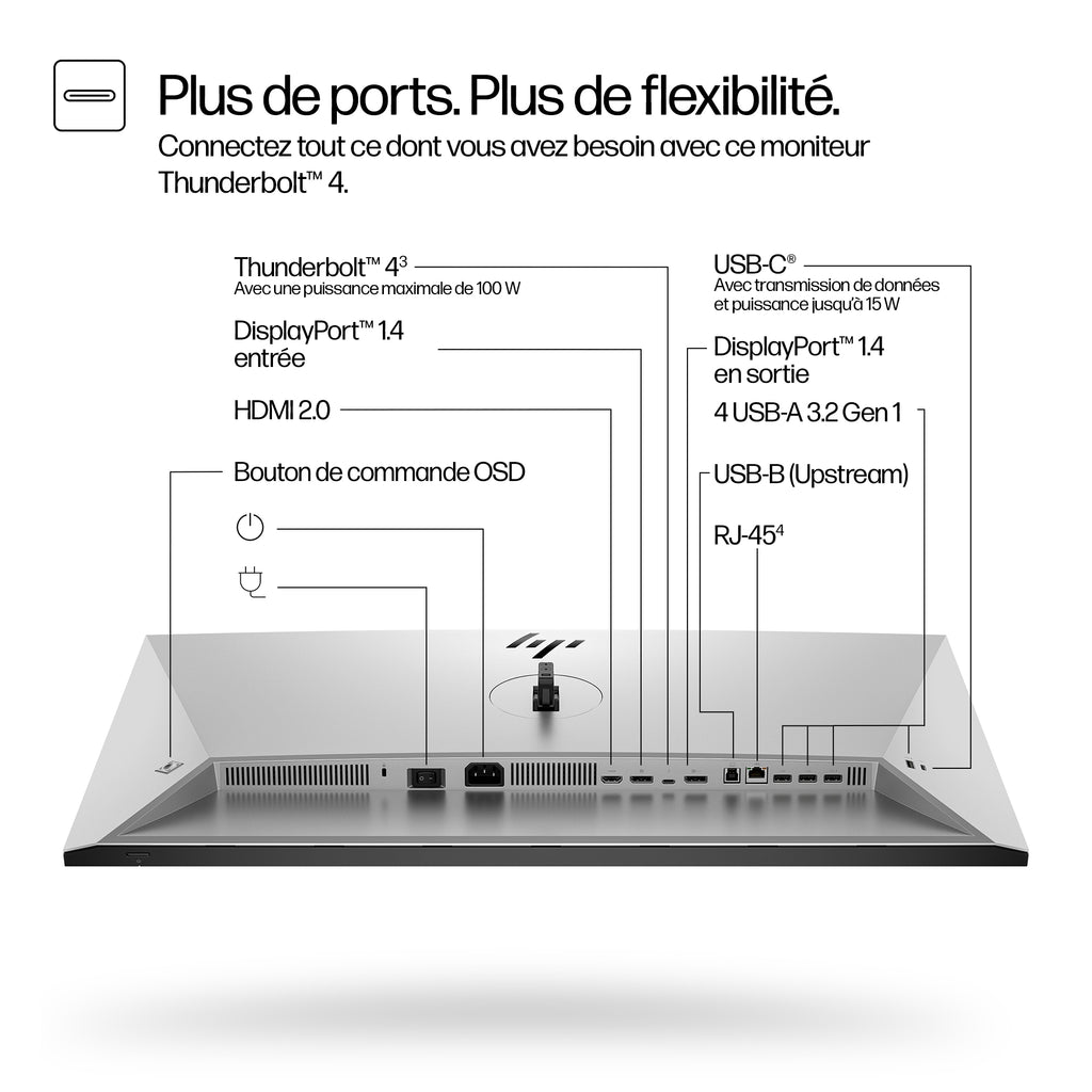 HP Écran 4K Thunderbolt 4 Série 7 Pro 31,5 pouces 732pk Sans PVC