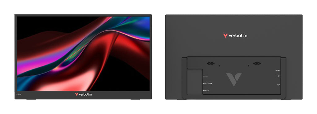 Verbatim Portable 15.6" FHD Monitor LIGHT Moniteur portable Noir 39,6 cm (15.6") LCD 1920 x 1080 pixels