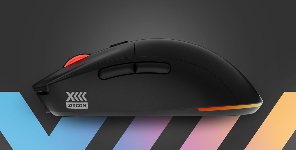 Souris Gaming Ambidextre Zircon XIII RF Wireless + USB Type-C Optique 26000 DPI