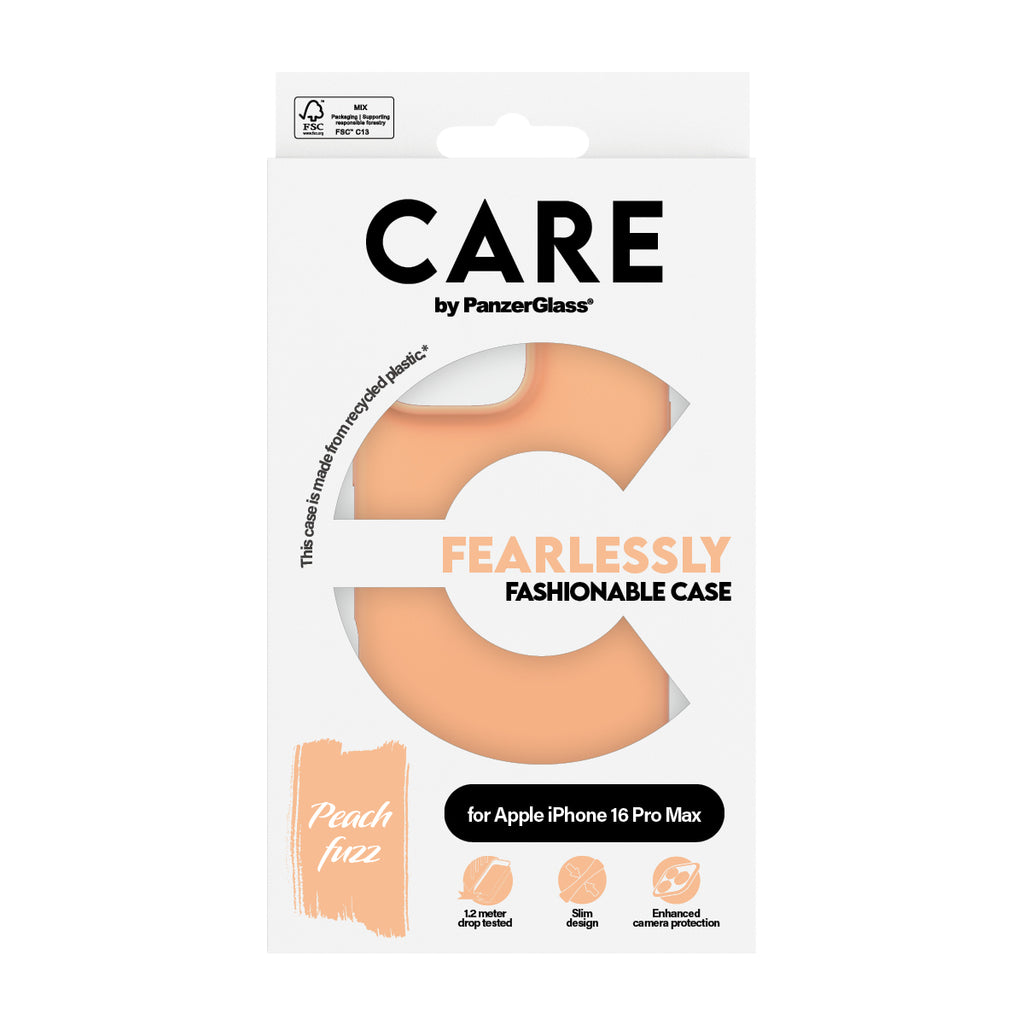 PanzerGlass CARE™ by ® Case Peachy iPhone 16 Pro Max coque de protection pour téléphones portables Housse Rose