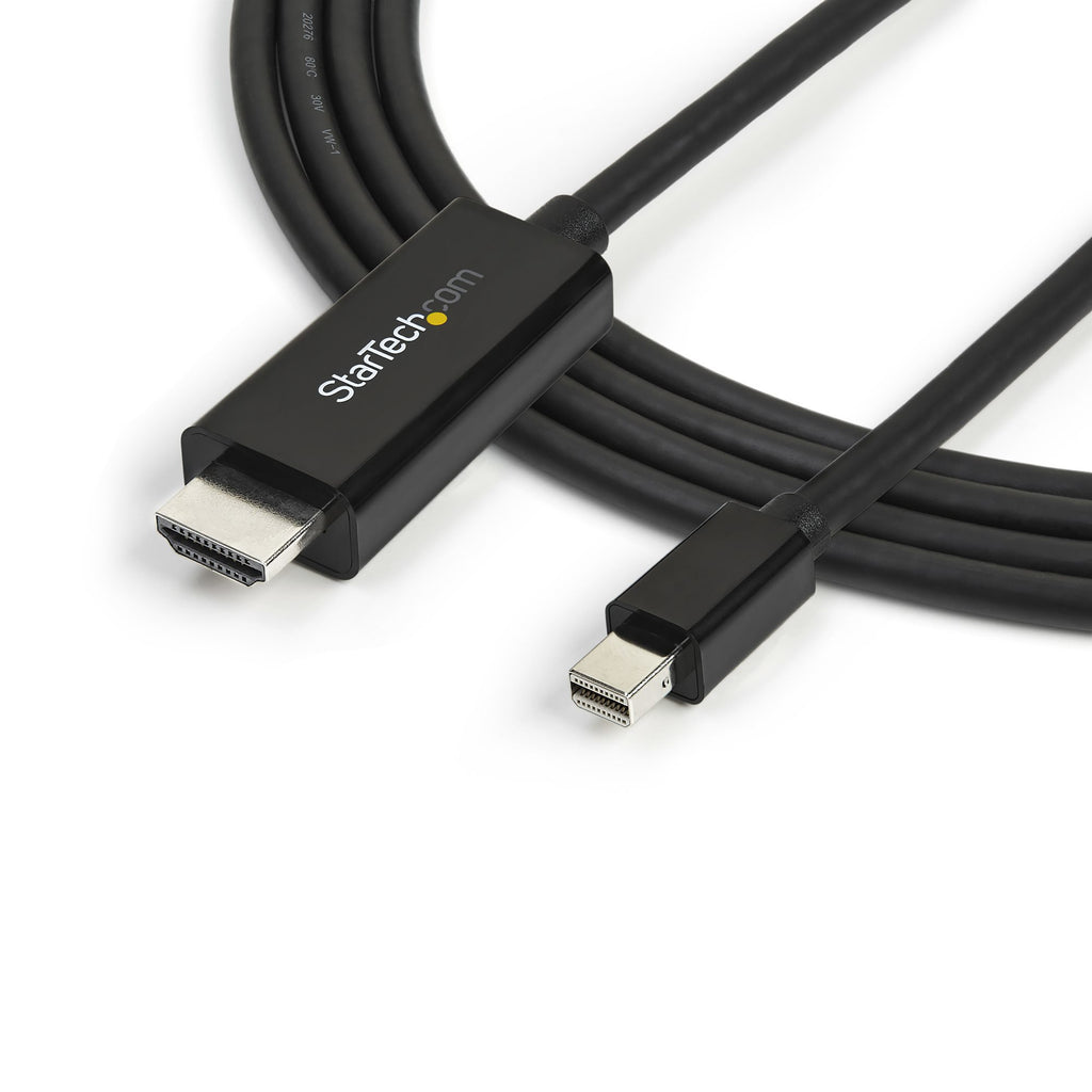 StarTech.com Câble mini DisplayPort vers HDMI - Adaptateur Convertisseur de Moniteur d'Ordinateur Mini DisplayPort (mDP) vers HDMI 2.0 4k avec Câble Intégré - Noir - 3 m - Ultra HD 4K 30Hz - vue 4