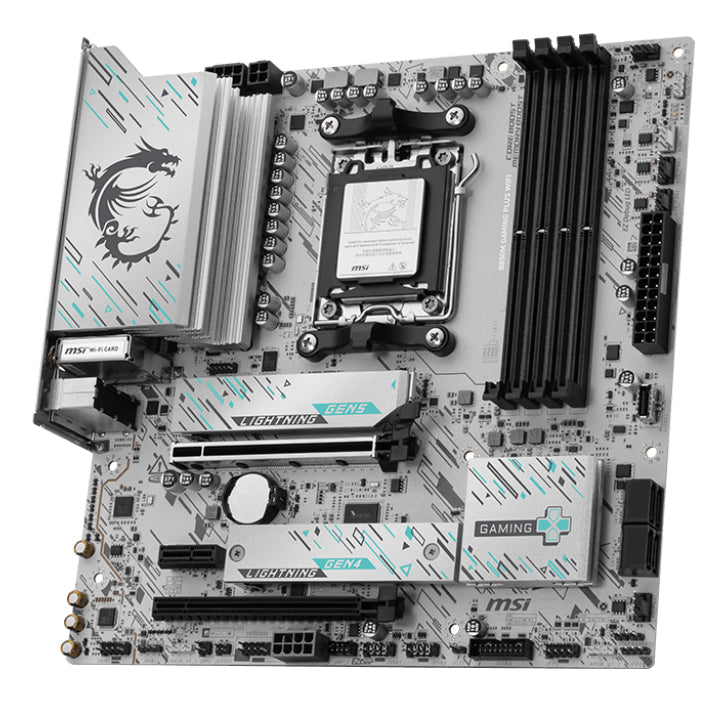 MSI B850M GAMING PLUS WIFI carte mère AMD B850 Emplacement AM5 micro ATX - vue 3