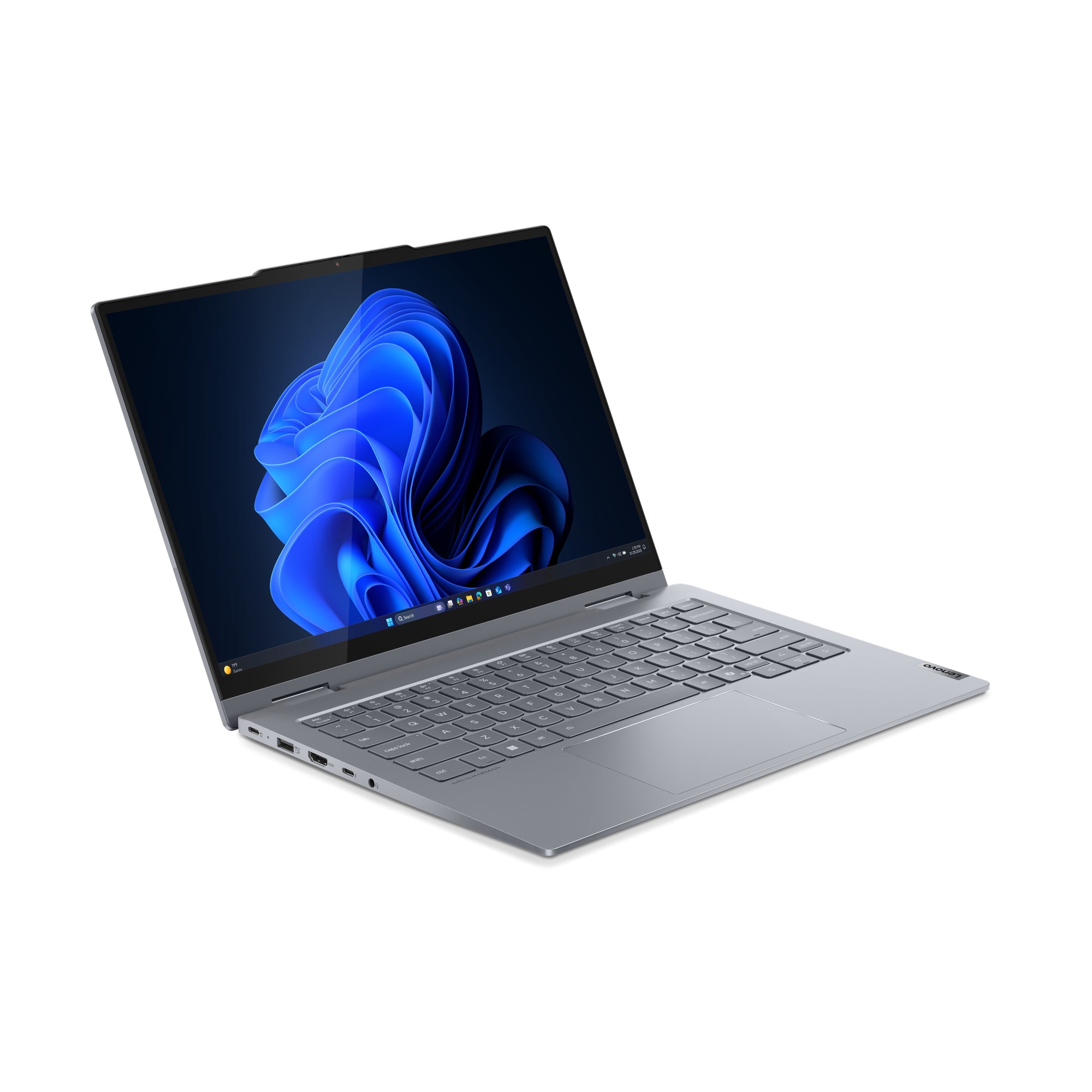 Lenovo ThinkBook 14 2-in-1 G5 IAU Intel Core Ultra 5 225U Hybride (2-en-1) 35,6 cm (14") Écran tactile WUXGA 32 Go DDR5-SDRAM 512 Go SSD Wi-Fi 6E (802.11ax) Windows 11 Pro Allemand Gris
