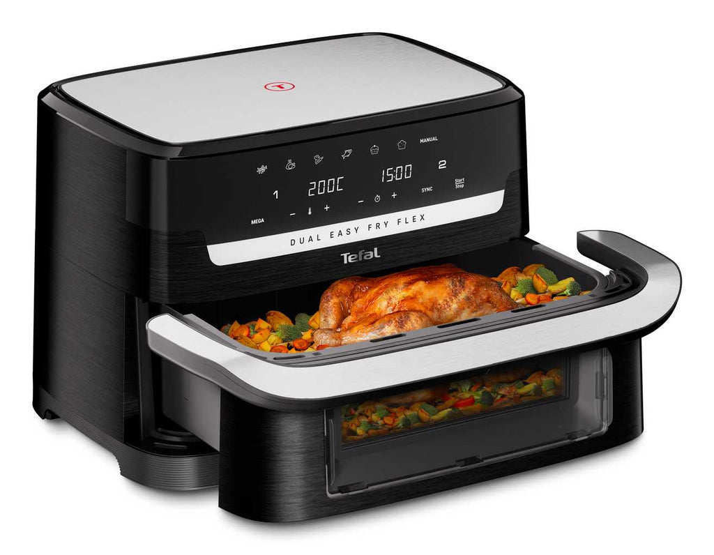 Tefal EY9228 Dual Easy Fry Flex Heißluftfritteuse