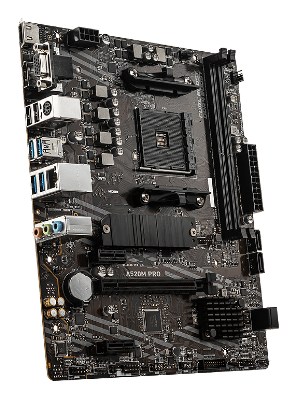 MSI A520M PRO Carte Mère AMD A520 Socket AM4 Micro ATX