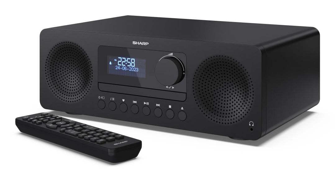 Sharp XL-B720D(BK) ensemble audio pour la maison Système micro audio domestique 30 W Noir