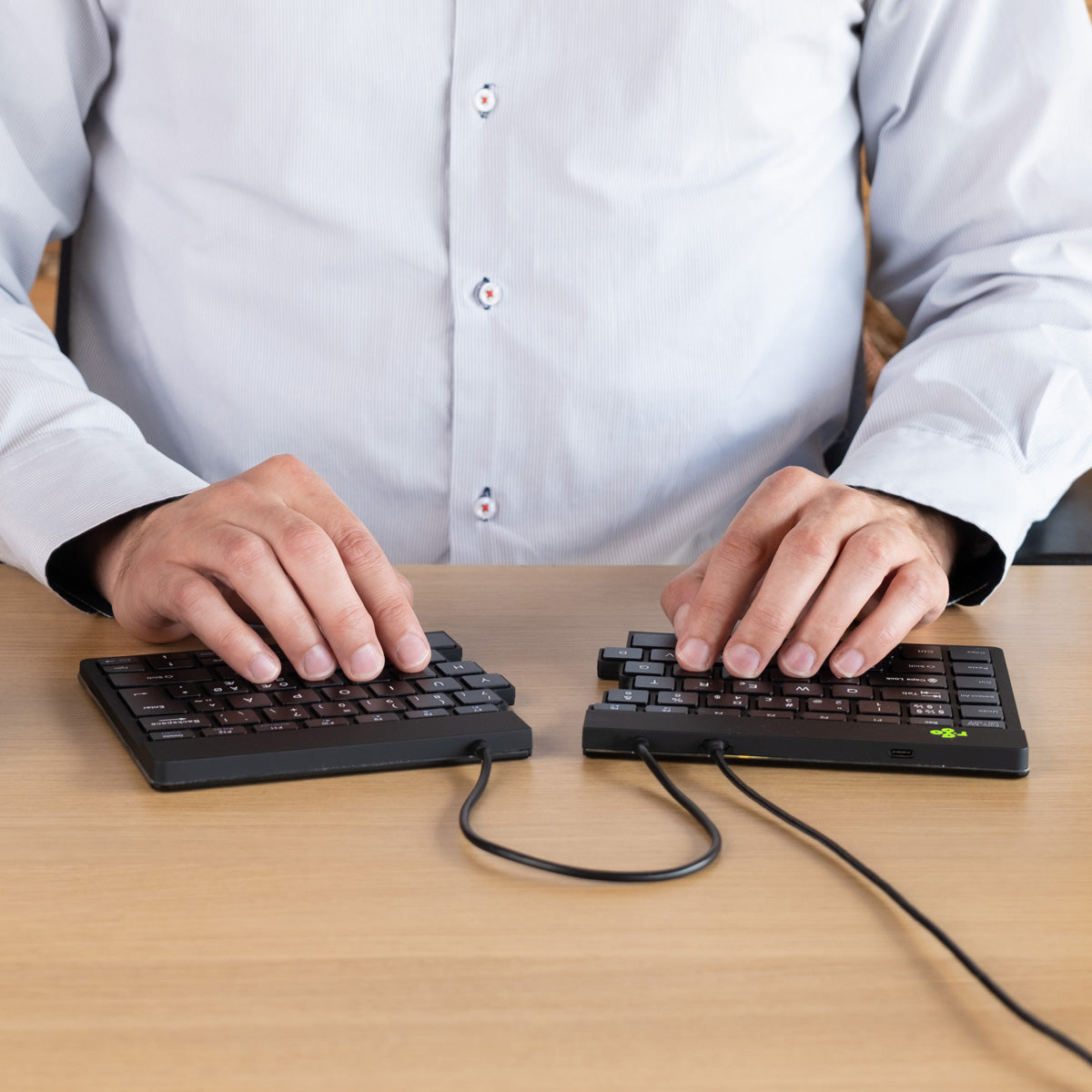 R-Go Tools Split Break v2 Clavier Ergonomique Divisé, QWERTY (US), Filaire, Noir