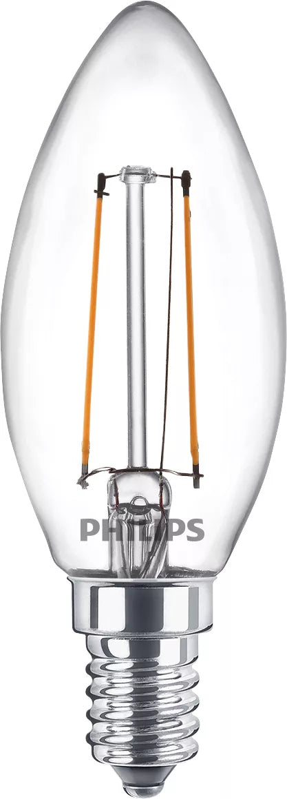 Philips Ampoule flamme transparente à filament 25W B35 E14