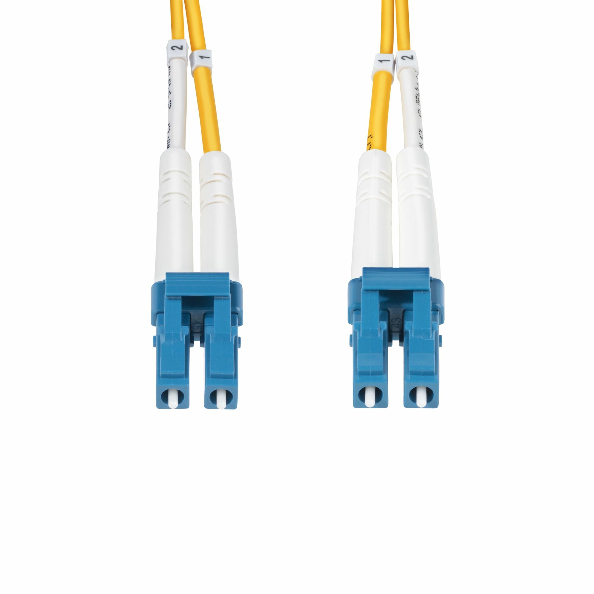StarTech.com Câble Fibre Optique de 3m Duplex Monomode LC à LC (UPC) OS2, 9/125µm, 100G, Cordon Fibre Optique, Insensible à la Courbure, Faible Perte d'Insertion, Cordon Patch Fibre LSZH