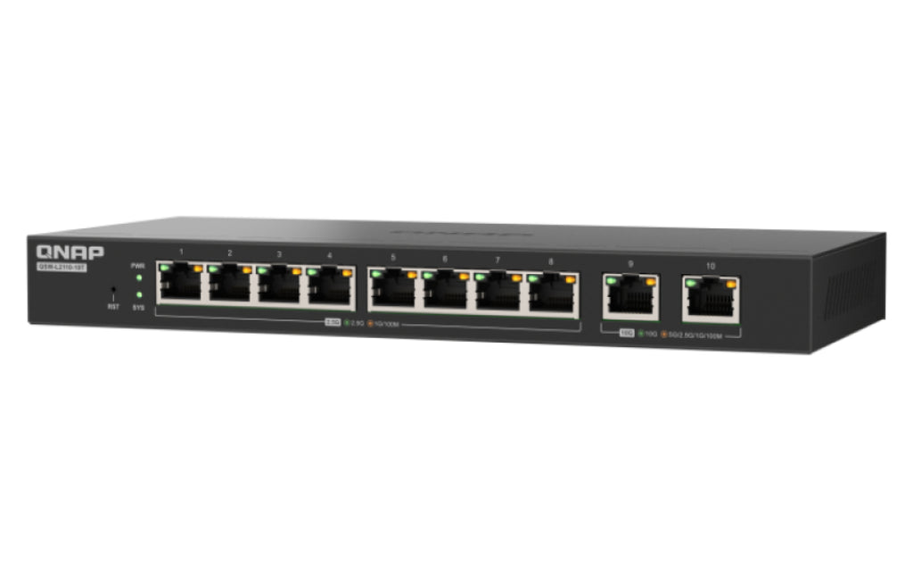 QNAP QSW-L2110-10T Switch 10-porte 10 Gigabit Ethernet / 2.5 Gigabit Ethernet - vue 7